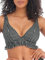 Freya Check in High Apex Bikini Top Monochrome Black 36E