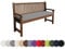 chilly pilley Bankkissen Wasserabweisend Bankauflage Bankpolster Reißverschluss mit Schlaufen Bankpolster Sitzkissen Kissen für Gartenbank Gartenbankauflage (160x40x5, Grau)