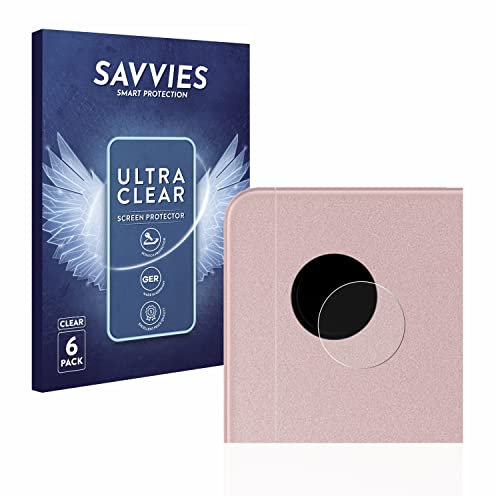 savvies Protector Pantalla para Samsung Galaxy Tab A8 LTE (SÓLO Cámara) (6 Unidades) Película Ultra Transparente
