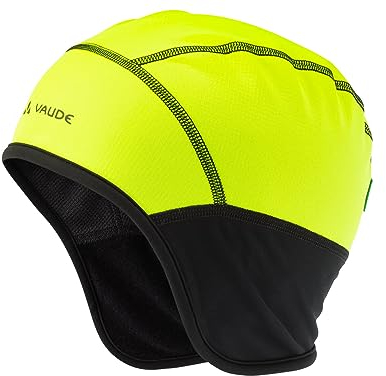 VAUDE Unisex Bike Windproof Cap Iii Helm-Unterziehmütze, Neon Yellow, XS EU