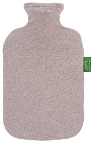Fashy Wärmflasche 2,0L mit 100% recyceltem Fleecebezug aus Polyester 67405 25