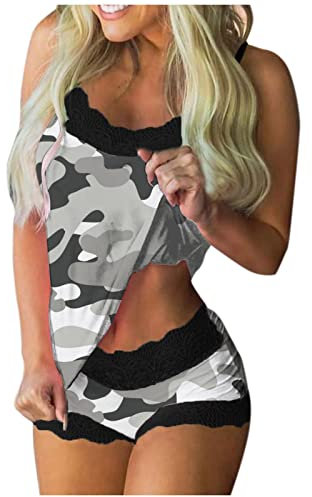 Weihnachts Dessous Frauen Unterwäsche Dessous Schlafanzieher Schlafanzüge Cami Druck Ärmellose Frauen Spitze Kleid Mit String, Sexy Dessous Damen Für Sex