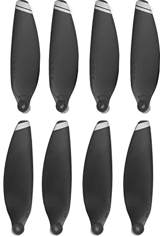 Alomejor 2 Paar Propeller Ersatzteil Drohne Zubehör Passend für Ersatz Drohnen Propeller Propeller (Silberkante)