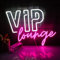Letreros de neón VIP Lounge para decoración de pared Luz de neón VIP para decoración de habitación Letrero de luz VIP con alimentación USB para oficina, hotel, bar, cafetería, tienda (Rosa y blanco)