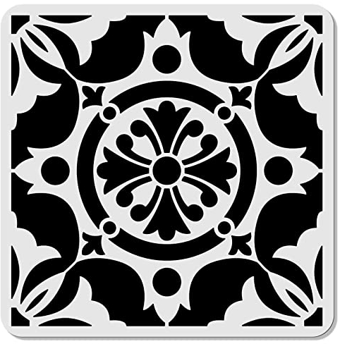 ORIGACH Mandala Schablonen, Mandala Malerei Schablone, Wiederverwendbare DIY-Bastelschablonen, Wand Malen Schablonen, Malschablone für Malerei Holz Wand Deko, 30×30 CM
