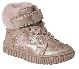 VERTBAUDET Baskets fourrées lacées, scratchées et zippées bébé Rose Nude 20