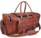 ANUENT 53,3 cm Leder Duffel Bag für Männer Reise Vintage Handgepäck Duffle Taschen für Flugzeuge Gepäck Weekender Übernachtung Tasche, 21 inch