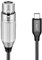 J&D USB C zu XLR Mikrofon Audiokabel, Geflochtenes USB C zu XLR Buchse Mikrofonkabel für Audioaufnahmen, Dynamisches Mikrofon, Kompatibel für iPhone 15/15 Plus/15 Pro/15 Pro Max, MacBook, PC, 3 m