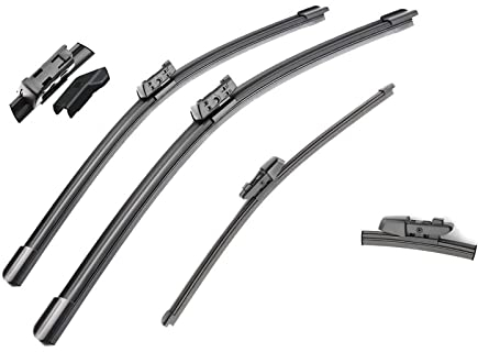 Scheibenwischerblätter Für SKODA Karoq 2017-2020 Scheibenwischer 26 + 18 + 13 vorne Hinten Wischerblätter Bürstenschneider Zubehör Auto