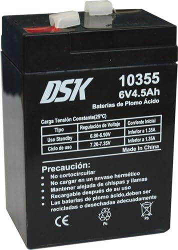Batteria 6 V e 4,5 Ah, batteria ricaricabile per auto elettriche per bambini