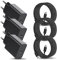3Pack Chargeur Rapide 45W avec Cable pour Samsung Galaxy S25 Ultra/S24/S24 Ultra/S24 Plus/S23 Ultra/S22/S21 S20 FE,Z Fold 4 5/Z FILP/A56 5G/A36 A26 A55 A54 A53 5G/A25 iPhone 16 USB C Prise Secteur