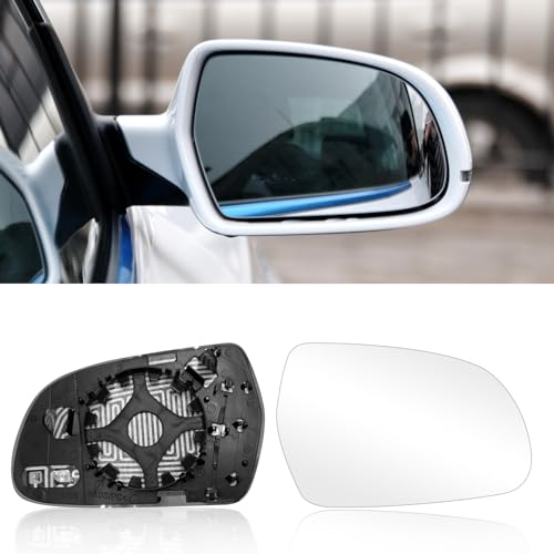 Altsbaos 1PCS Ersatzspiegel Rechts Kompatibel mit Audi A3 A4 A5 Spiegelglas Beheizbar A3 8P1/Cabriolet 8P7/Sportback 8PA,A4 8K2 B8/Avant 8K5 B8,A5 8T3/Cabriolet 8F7/Sportback 8TA-8K0857535E