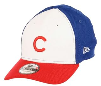 New Era Chicago Cubs MLB Diamond Era White OTC 39Thirty Stretch Cap - S-M (6 3/8-7 1/4)