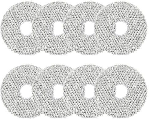 8 Stück Wischtücher für ECOVACS DEEBOT X2/T20/T20e/T30 OMNI, T30S Pro/Combo für Xiaomi X20/X10+ Plus für Dreame L10s/L10/L20/X40/L40/X50 Ultra Saugroboter, Wiederverwendbar und Waschbar Ersatztuch