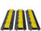 3 Packs Heavy-Duty Rubber Cable Protector Ramp,15,000 lbs Capacity,2 Channels,Driveway Hose Protector with Flip-Top Cover & Warning Tape for Indoor & Outdoor Use