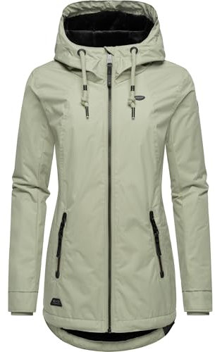 Ragwear Damen warme Winterjacke kurz wasserdicht mit Kapuze Zuzka Winter Dusty Olive24 Gr. M