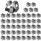 3-H Mop Holder 45 Pack,Brush Holder,Broom Holder Wall Mounted for Kitchen Bathroom Laundry Room Shed Garage Garden(Grey)