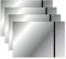 4PCS Placa De Grabado Láser, 30x20cm Señales De Acrílicos De Grabado Láser Placas Acrílicas Para Grabado Láser, Doble Color Placa Grabada Plástico Letreros Personalizados (Espejo Plata-Negro)