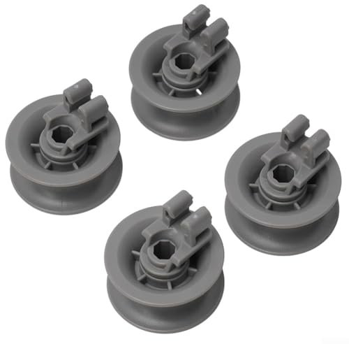 A Set of 4 pcs Dishwasher Upper Basket Wheels Top Basket Roll for Bosch Dishwasher for 611666 Dishwasher Top Basket Replacement Parts