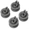 A Set of 4 pcs Dishwasher Upper Basket Wheels Top Basket Roll for Bosch Dishwasher for 611666 Dishwasher Top Basket Replacement Parts
