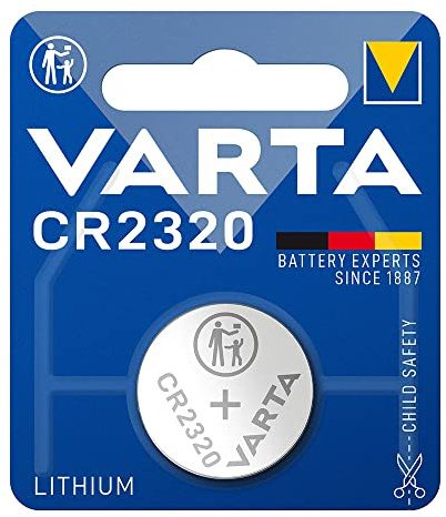 Pila botón de Litio CR2320 3V, Ideal para Dispositivos electrónicos, Relojes y Juguetes.