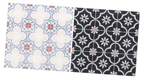 DRESSOOS 2St Boden im Puppenhaus Miniaturboden Acrylboden Puppenhausboden Modellbau Zubehör Spielzeug Bodenbelag Mini-Ornamente zum Basteln kleines Hauszubehör simulierter Mini-Bodenbelag