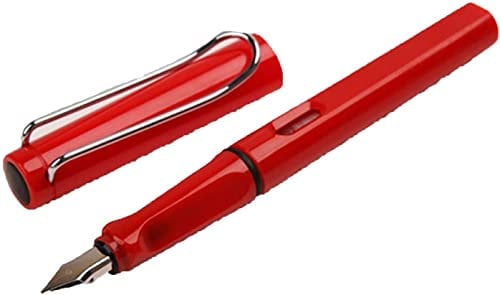 Generic Students Fountain Pen Smooth Writing Extra Fine Nib Red