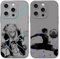 Yimctoie [2 Stück Handyhülle für iPhone 12 6.1, Cool Anime Blue Lock Muster Aesthetic Design Schutzhülle Weich TPU Silikon Stoßfest Case für iPhone 12, Blue Eyes