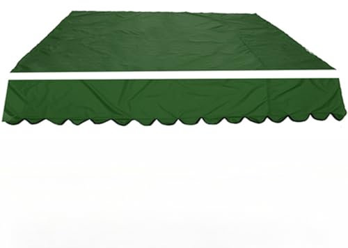 Garden and Patio Replacement Canopy Durable Polyester Awning (Green 3.5 x 2.5m) UV Resistant Waterproof Outdoor Shade Cover for Gazebo Pergola and Patio Furniture