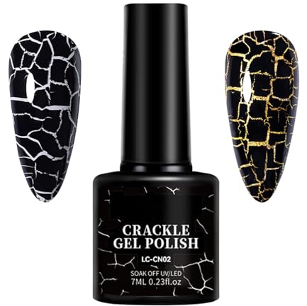UV-Gel-Nagellack, Gellack für Fingernägel Fingernagel Dekorationen Mädchen | Langanhaltender Gel-Nagellack DIY Crackle Effekt Nageldesign Damen Accessoires Party Gatherin