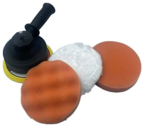 BELOWSYALER Almohadillas pulidoras de espuma para pulir, de 12,7 cm, para máquina pulidora de taladro