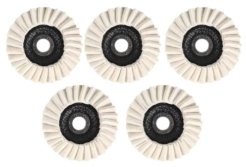 Professionelle Metall Polierscheiben 125 Mm Kompakt Wollfilz Polierpads Langlebige Pads Für Standard Schleifmaschinen Starke Wollfilz Polierscheibe