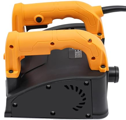 Elektrische Wandhobelmaschine 1200W Mit 26 Wolframstahl Klingen Verstellbare Hobeltiefe 1-4mm 1000-4000 U/min Für Beton Putz Farbe Staubsaugeranschluss Inklusive Werkzeugkoffer Und Zubehör