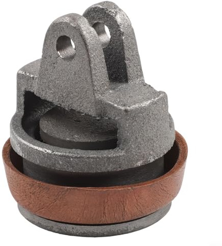 Pistone di ricambio per pompa a mano per pompe da giardino di tipo 75, stantuffo in ghisa con guarnizione in pelle, altezza 95 mm x spessore 65 mm, parti di riparazione per pompe idrauliche