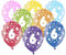 10 kunterbunte Luftballons 6. Geburtstag Made in EU Metallic 30cm Luftballon Deko 6 Geburtstag Mädchen Junge Ballon 6 Luftballons Zahl 6