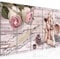 Runa Art Bild Engel Blumen Wandbilder auf Vlies Leinwand 5 Teilig Wanddekoration Wohnzimmer Schlafzimmer 005756b