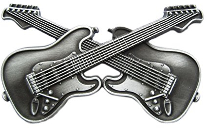 Urban Backwoods Double Guitars IV Boucles de ceinture Belt Buckle