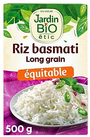 Jardin BiO étic - Riz basmati long grain, 500 g (Lot de 1)