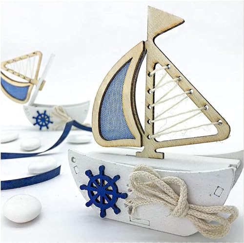 Ingrosso e Risparmio Bomboniera Matrimonio 6PZ Scatolina Portaconfetti 18 Anni Compleanno Cresima Ragazzo Comunione Ragazza Confetti Barchetta Tema Mare segnaposto confettata Nozze