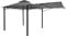 Gazebo pergola estensibile baldacchino moderno elegante giardino patio HWC-F94 acciaio poliestere 2,5x2,5m grigio