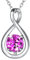 FANCIME 925 Sterling Silber Halskette Damen Infinity Anhänger Geburtsstein Kette Natural Amethyst Februar Geburtsstein Valentinstag Jahrestag Geburtstag Weihnachten Schmuck Geschenk für Mutter Frauen
