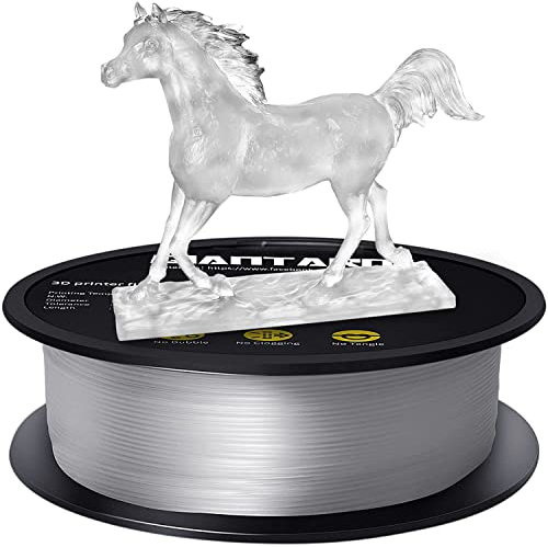 GIANTARM PLA Filament 1.75mm,3D Drucker Filament PLA 1kg,MaBgenauigkeit +/- 0,02mm,3D-Druckmaterialien,PLA Transparent
