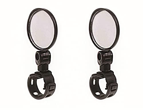 Tiardey 2PCS 360°Fahrradspiegel,Fahrradrückspiegel verstellbarer Rückspiegel Lenkermontierter Glasspiegel,Universalrückspiegel für Fahrrad und Motorrad