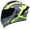 Woljay Full Face Flip Up Motorcycle Modular Helmet Integrated Motorbike Dual Visor for Adults Men Women Moped Street Racing DOT Approved (XXL,Grey Yellow-Smoke Visor)