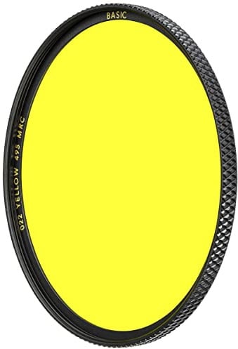 B+W Gelbfilter 022 MRC Basic 39mm (16x vergütet, Professional), Black, 1102634
