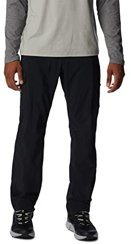 Columbia Mens Silver Ridge Utility Hiking Pant, Black, 42 x 34