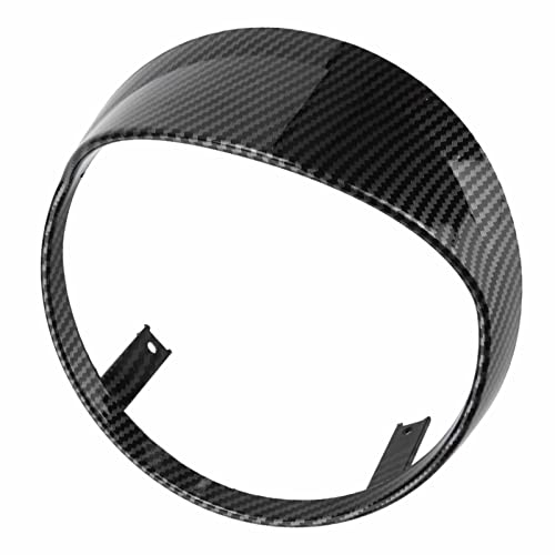 Qiilu Scheinwerfer Abdeckung,Frontscheinwerfer Scheinwerferring Visier Scheinwerferabdeckung Blockierkante Grillabdeckung für GTS 250 300 2018-2021 (A (Kohlenstoffmuster))