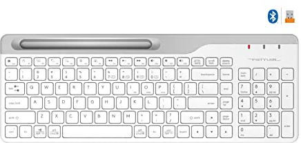 A4 TECH FBK25 Bluetooth+2.4GHZ Nano FN-MULTUTE KABELLOSE (Weiß)