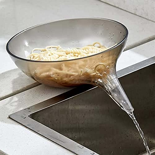 TMXKOOK Setaccio A Colino Filtro Scolapasta con Beccuccio da Cucina per Pasta Riso Verdura