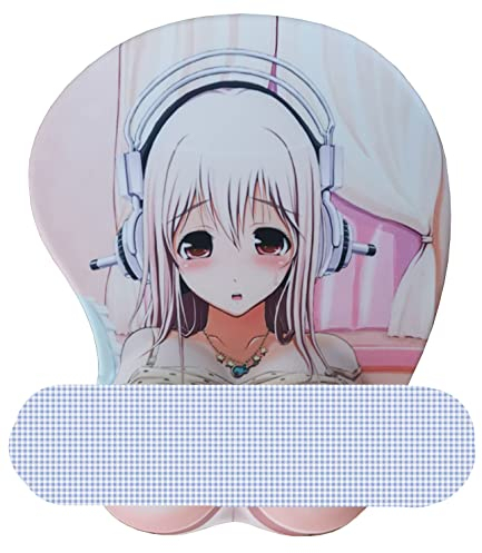 Fonyellpad Handgelenkauflage aus Silikon 3D Mauspad rutschfestes Silikon Mauspad Gaming Gamer für Otaku Office Desktop Mat